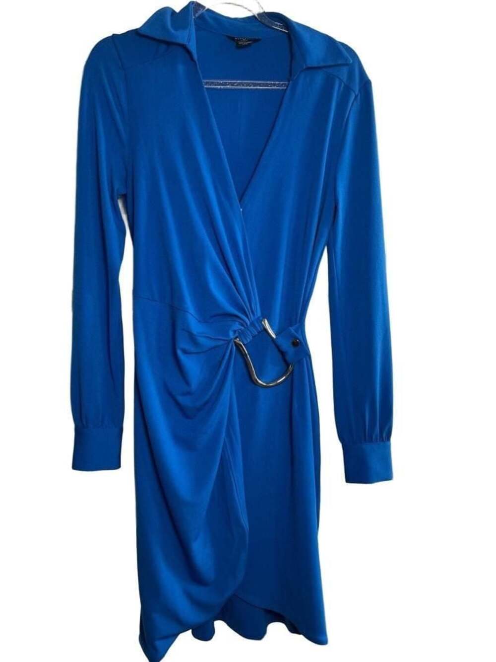 Marciano by Guess Austin Wrap Dress with Hardware Detail in Bright Zaffre